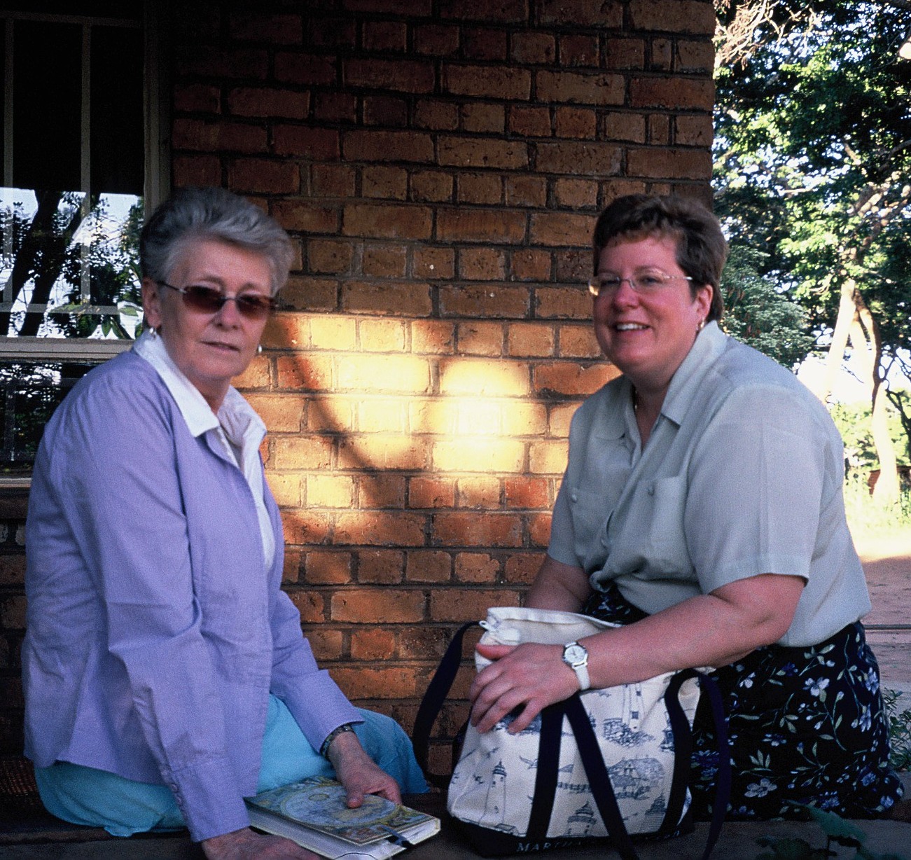Carol and Linda in malawi on first trip 2006